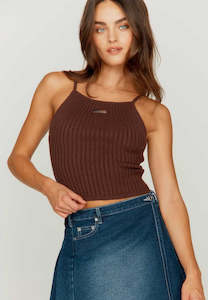 Tops: House of Sunny Peggy Vest Chocolate