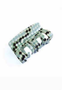 Easter20: Buttermilk Accessories Bella Clip Multi Check