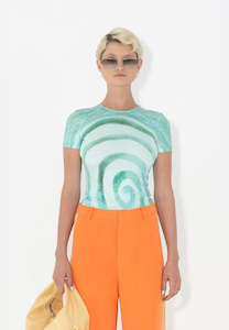 Tops: Arthur Tight Tee Earthly Tunnel