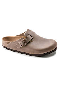 Mens Birkenstocks: Birkenstock Boston Oiled Leather Tobacco Brown