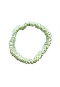 Hair Accessories: Buttermilk Accessories Mia Silk Scrunchie Pistachio