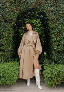 Caitlin Crisp Classic Trench Biscuit