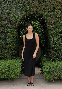 Caitlin Crisp: Caitlin Crisp Joey Dress Black Rib