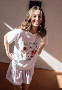 Sister Studios: Sister Studios Perfect From Now On Tee White