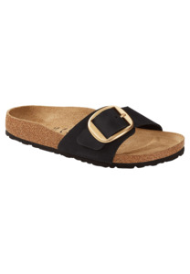 Last Ones 10 Off: Birkenstock Madrid Big Buckle Nubuck Black