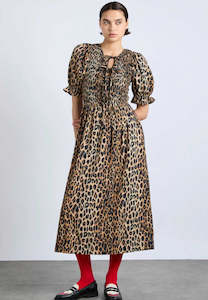 Dresses 1: Damson Madder Bluebelle Midi Dress Leopard