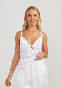 Charlie Holiday: Charlie Holiday Christabel Top White