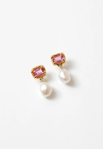 Wolf Circus: Wolf Circus Sophie Earrings Gold Pink