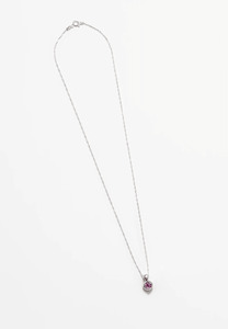 Wolf Circus: Wolf Circus Nina Necklace Silver Pink