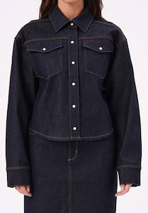 Queens Birthday 2: Neuw Resonate Shacket Raw Indigo