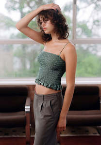 Apres Studio: Après Studio Metallic Teal Cami