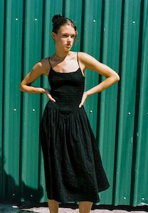 Apres Studio: Après Studio Ballerina Dress Black Cotton