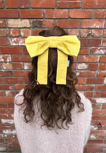 Caitlin Snell Georgie Hair Bow Butter Yellow
