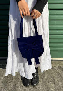 Caitlin Snell Medium Bow Bag Blue