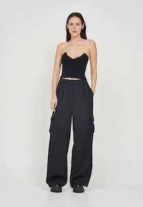 Sale Bottoms: Friend of Audrey Cunningham Utility Cargo Pants Black