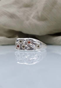 Mothmade Jewels: Mothmade Jewels Dahlia Garden Signet Ring