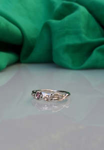 Mothmade Jewels Pink Sapphire Stream Ring