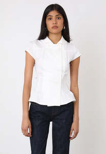 Black Friday 2025: Peachy Den Missy Blouse Porcelain
