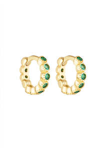 Full Price Clothing: Porter Jewellery Baby Huggies Emerald 7mm