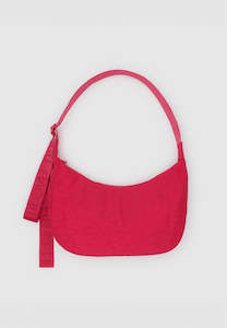 Baggu: Baggu Medium Nylon Crescent Bag Candy Apple (red strap)