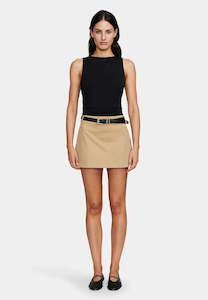 Ownley Nazra Mini Skirt Caramel