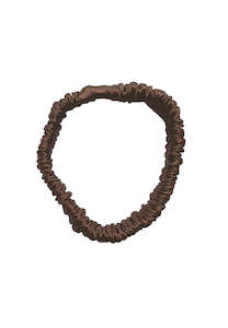 Buttermilk Accessories Mia Silk Scrunchie Cocoa