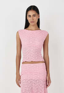 Full Price Clothing: Ownley Lakey Top Peony Pink