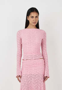 Full Price Clothing: Ownley Olive Top Peony Pink