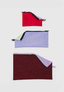 Baggu: Baggu Flat Pouch Set Kaleidoscope Mix