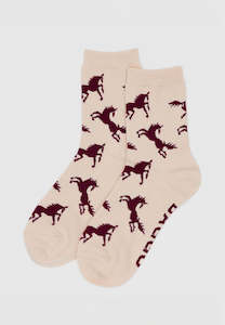 Baggu Crew Sock Horses