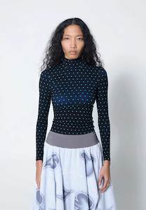 Arthur Apparel: Arthur Mock Neck Skivvy Starry Night