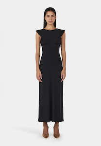 Ownley Cabello Midi Dress Black