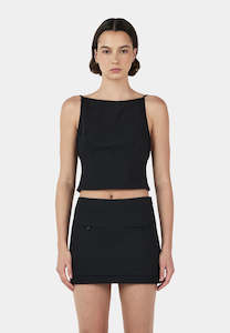 Ownley Thea Mini Skirt Black