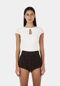 Ownley: Ownley Rina Keyhole Tee Ivory