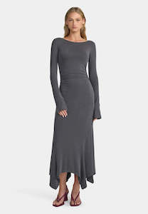 Ownley Myla Midi Dress Charcoal