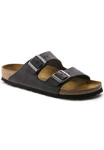 Sale Footwear: Birkenstock Arizona Oiled Leather Black