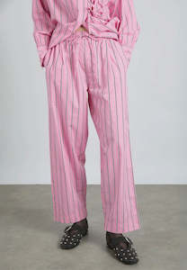 Damson Madder Jorja Trousers Pink Bold Stripe