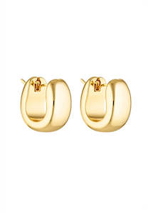 Porter Jewellery Blob Huggies Gold