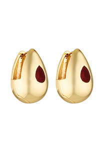 Porter Jewellery Heritage Earrings Garnet Gold
