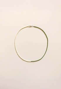 Ettori Cora Necklace Pistachio & Sand