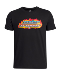 UA Flame Wordmark Boys' Short Sleeve