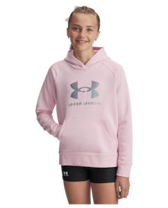 UA Rival Fleece Shimmer Girls' Hoodie
