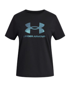 UA Rival Shimmer Girls' Short Sleeve