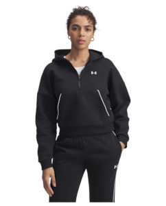 Outerwear: UA Rival Fleece Piped Women's ½ Zip Hoodie