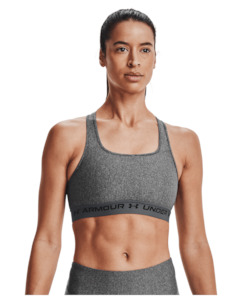 Sports Bras: Armour® Mid Crossback Heather Women's Sports Bra