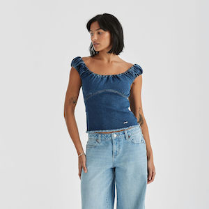 Wrangler Product: WRANGLER TOP - CINDY DENIM TOP / INDIGO STAR