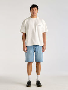 Mens Menu Bar: LEE DENIM SHORTS - BAGGIE SHORT BREAKERS BLUE