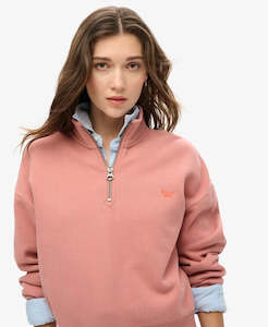 Superdry Product: SUPERDRY SWEATSHIRT - ESSENTIAL HALF ZIP SWEATSHIRT