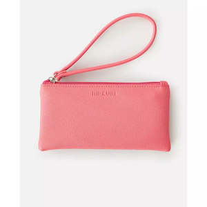 Womens Wallets 1: RIPCURL PU WALLET - ESSENTIALS WRISTLET / CORAL