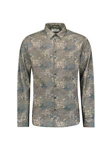 No Excess Product: NO EXCESS SHIRT - ALL OVER PRINTED CORDUROY SHIRT / NIGHT